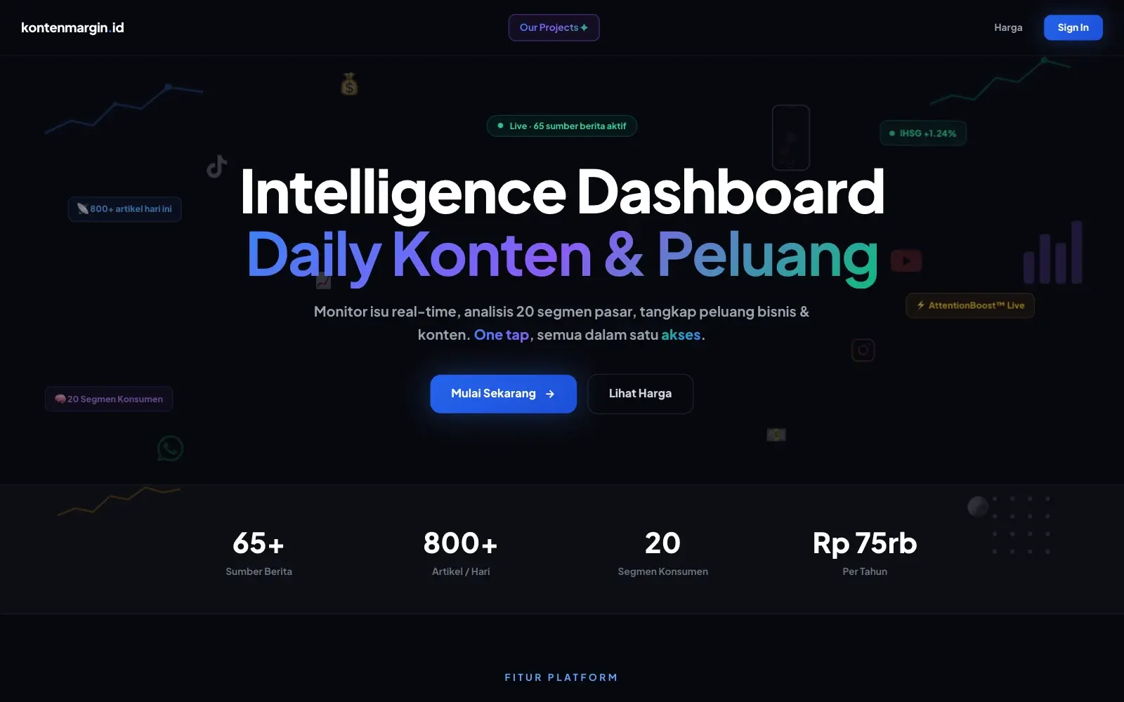 KontenMargin preview screenshot